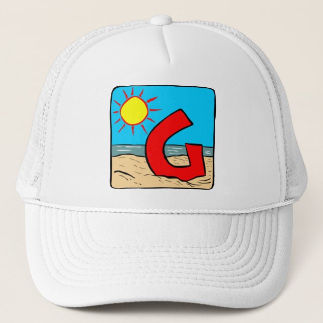 Casquette LETTRE D'IDÉES DE Mariage DE PLAGE G (Devant)