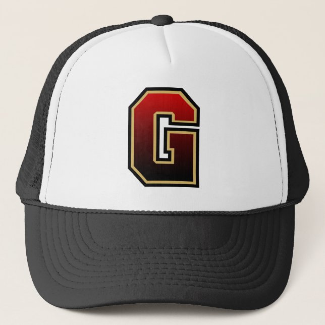 Casquette Lettre "G" monogrammée chapeau de camion (Devant)