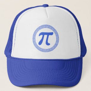 Casquette Lettre grecque "Pi" (3.14) dans un méandre motif