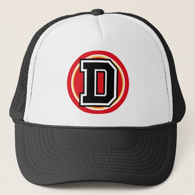 Casquette Lettre initiale "D" (Devant)