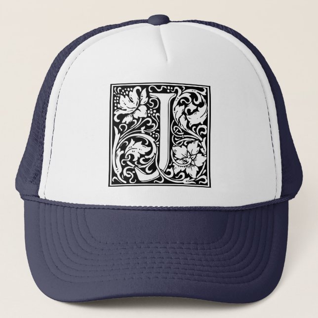 Casquette Lettre J Monogramme médiéval Vintage (Devant)