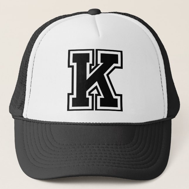 Casquette Lettre "K" Monogramme (Devant)