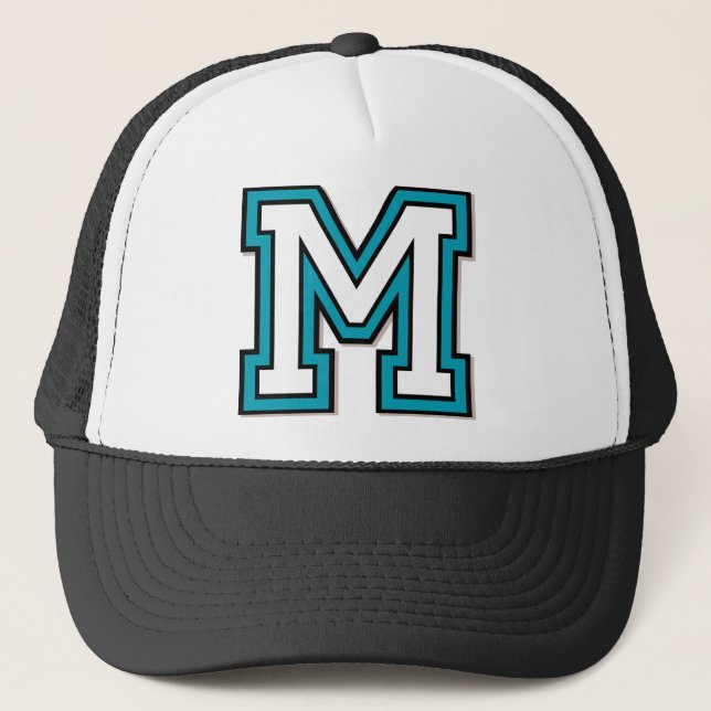 Casquette Lettre "M" initiale (Devant)