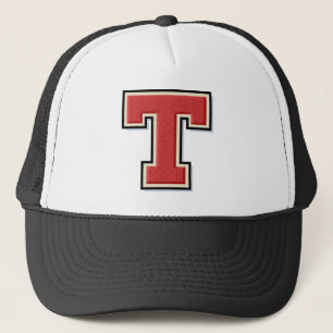 Casquette Lettre rouge "T" Monogramme