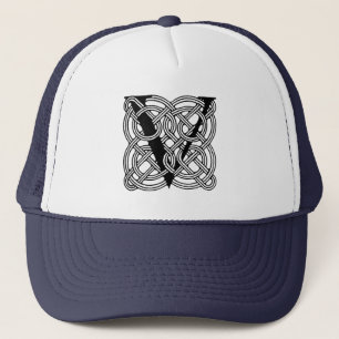 Casquette Lettre V Monogramme Impression de nœud celtique vi