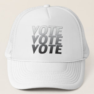Casquette lettres grises du vote -