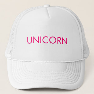 Casquette Lettres minimalistes fuchsia "Unicorne"