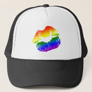 Casquette Lèvres 1 d'arc-en-ciel