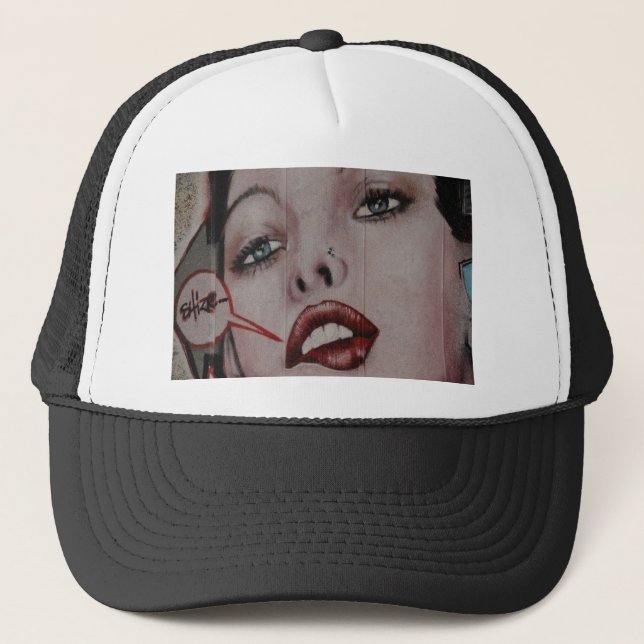 Casquette _Lèvres rouges (Devant)