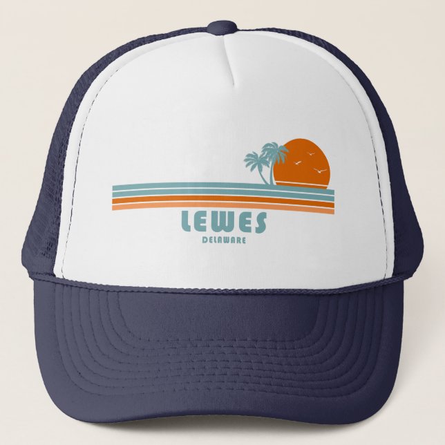 Casquette Lewes Delaware Sun Palm Trees (Devant)