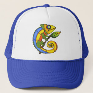 Casquette Lézard coloré sur une branche