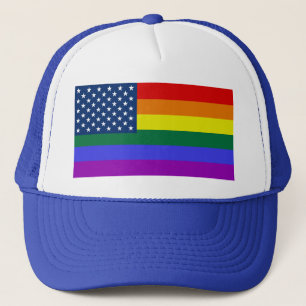 Casquette LGBTQ Rainbow Pride Stars et stries