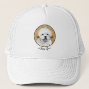 Casquette Lhasa Apso Puppy Peinture - Cute Original Chien Ar