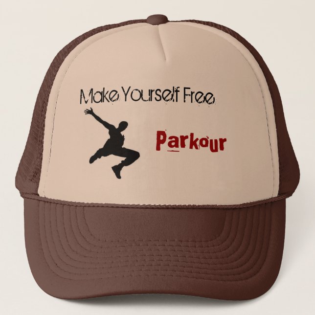 Casquette l'homme de parkour, se rendent libres, Parkour (Devant)