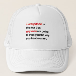 CASQUETTE L'HOMOPHOBIE EST LA PEUR QUE LES HOMOSEXUELS VOUS