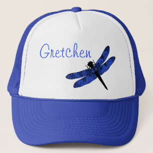 Casquette libellule ailée bleue