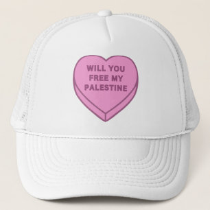Casquette Libérez-vous ma Palestine ? Cute Candy Coeur doux