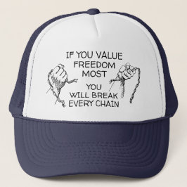 Casquette Liberté de valeur Chapeau de la plupart des camion
