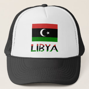 Casquette Libye et le drapeau libyen
