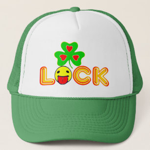 Casquette § ☺ Lick the Lucky Irish Shamrock Fun Trucker Hat§