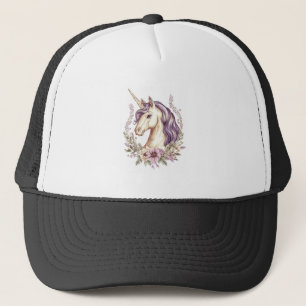 Casquette Licorne de Fantaisie Florale (1)