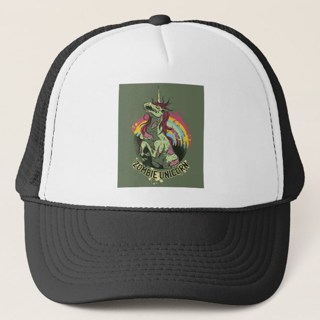 Casquette licorne zombie (Devant)