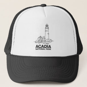Casquette Ligne artistique du phare du parc national d'Acadi