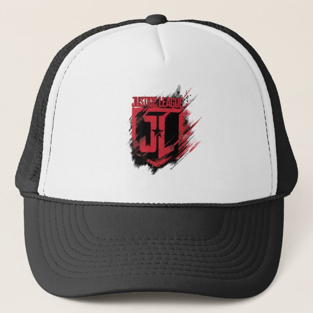 Casquette Ligue de Justice | Bouclier JL de peinture brossé (Devant)