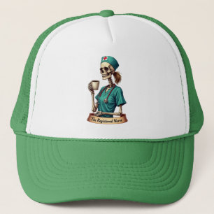 Casquette L'infirmière diplômée squelette – Café & Soins