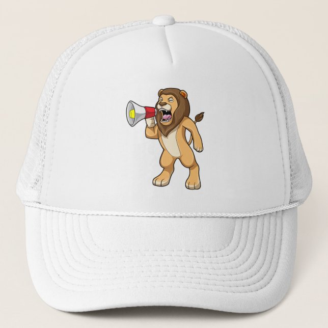 Casquette Lion avec microphone (Devant)