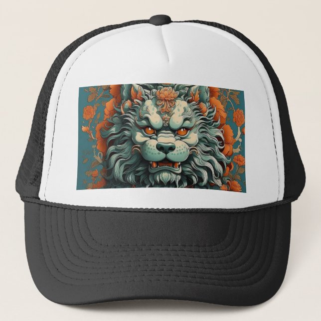 Casquette Lion de la grippe de la sagesse (Devant)