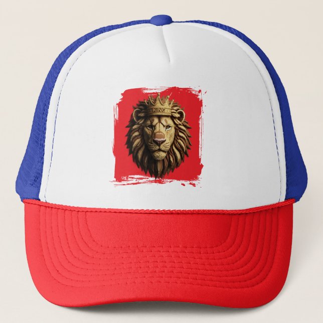 Casquette Lion Fierce | casquette de conception an (Devant)