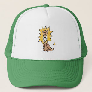 Casquette lion mignon dessin animé enfants rétro safari jung