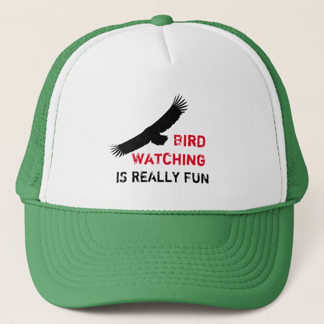 Casquette L'observation des oiseaux est vraiment amusante -  (Devant)