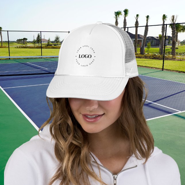 Casquette Logo d'affaires circulaire personnalisé minimalist (Créateur téléchargé)