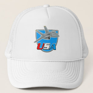 Casquette logo d'avion à réaction USA