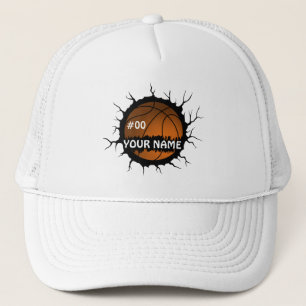 Casquette Logo de basket-ball, Basketball Nom personnalisé