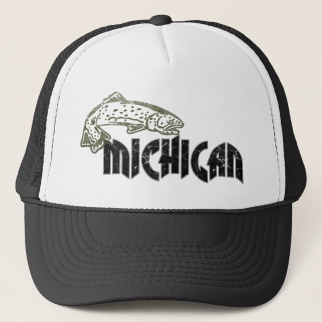 CASQUETTE LOGO DE CRU DU MICHIGAN DE POISSONS (Devant)