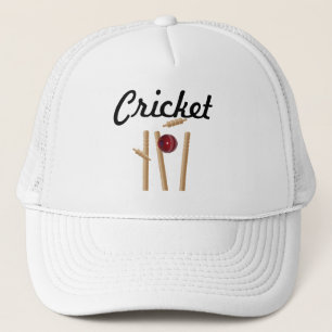 Casquette Logo De La Balle Et Des Pompes De Cricket,