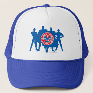 Casquette Logo de la Ligue de Justice et Arrière - plan de c