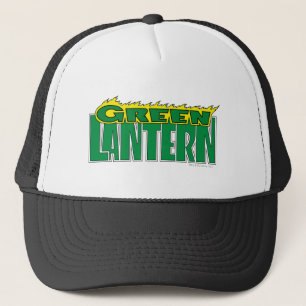 Casquette Logo de lanterne verte - Flammes jaunes