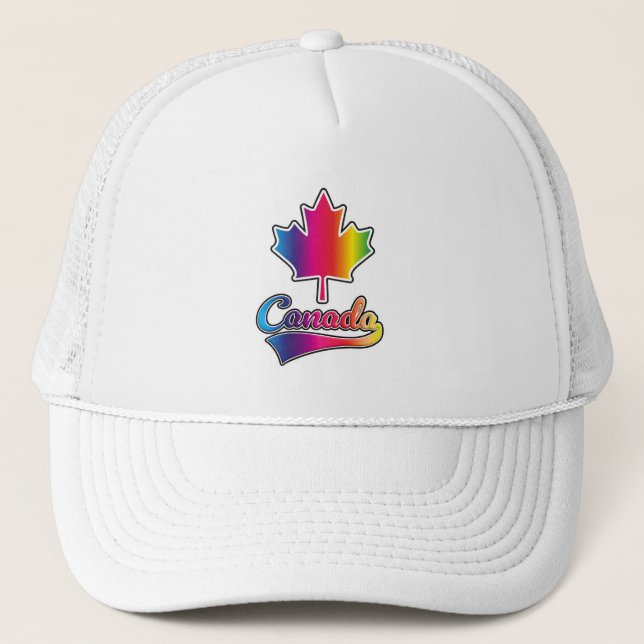 Casquette Logo de l'arc-en-ciel de Canada Pride (Devant)