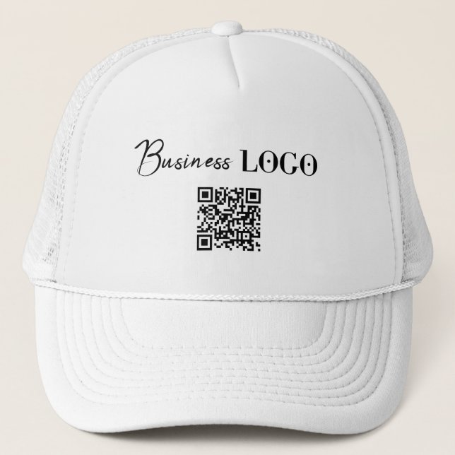 Casquette Logo de l'entreprise Code QR Personnel employé (Devant)