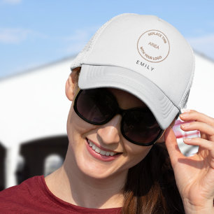 Casquette Logo de l'entreprise Nom de l'employé Événement co