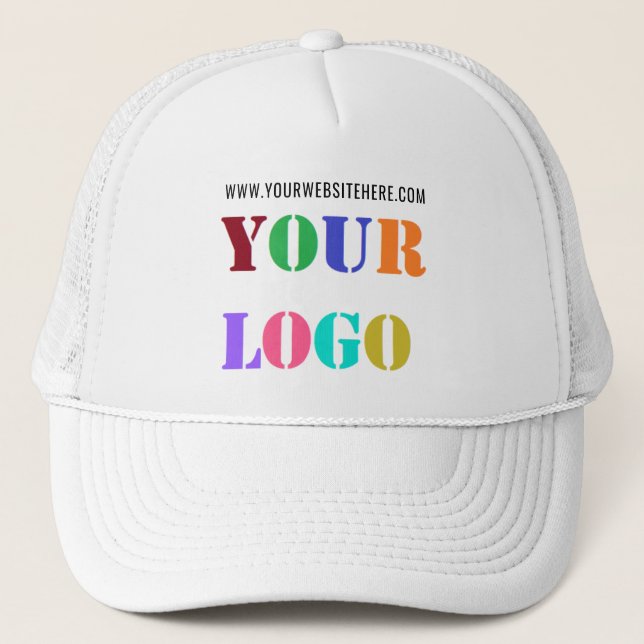 Casquette Logo de l'entreprise personnalisée Texte Trucker d (Devant)