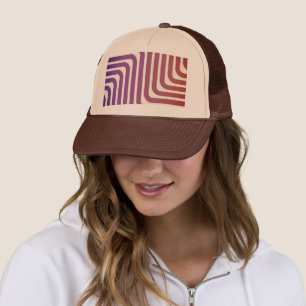 Casquette Logo de lignes personnalisées Tan imprimé et Acces