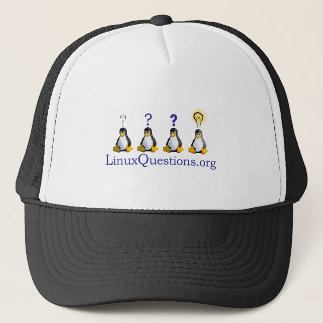 Casquette Logo de questions de Linux (Devant)