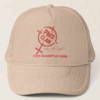 Logo de rose de chapeau de PMS