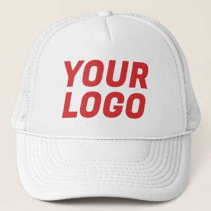 Casquette Logo de société personnalisé blanc et rouge