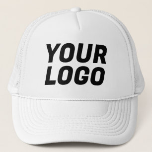 Casquette Logo d'entreprise PERSONNALISABLE Blanc & Noir